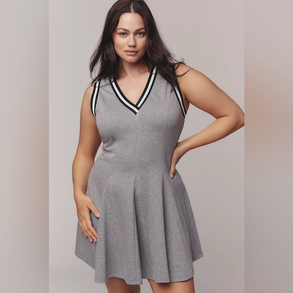 Daily Practice Sleeveless V-Neck Sporty Mini Dress NWT